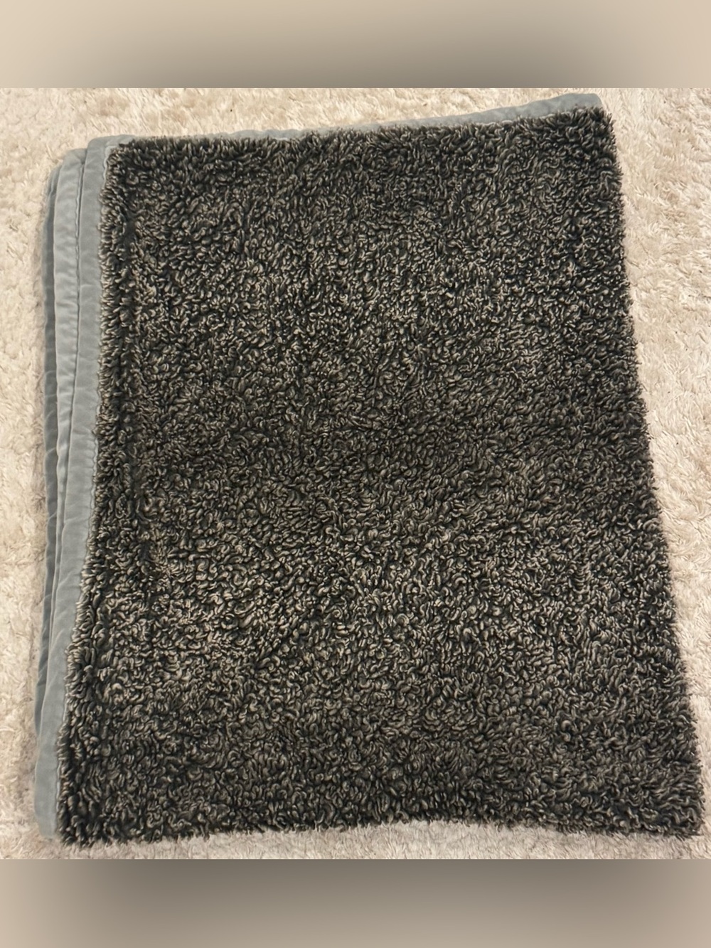 Pottery Barn Large/Oversized Throw Blanket in Gray Color
